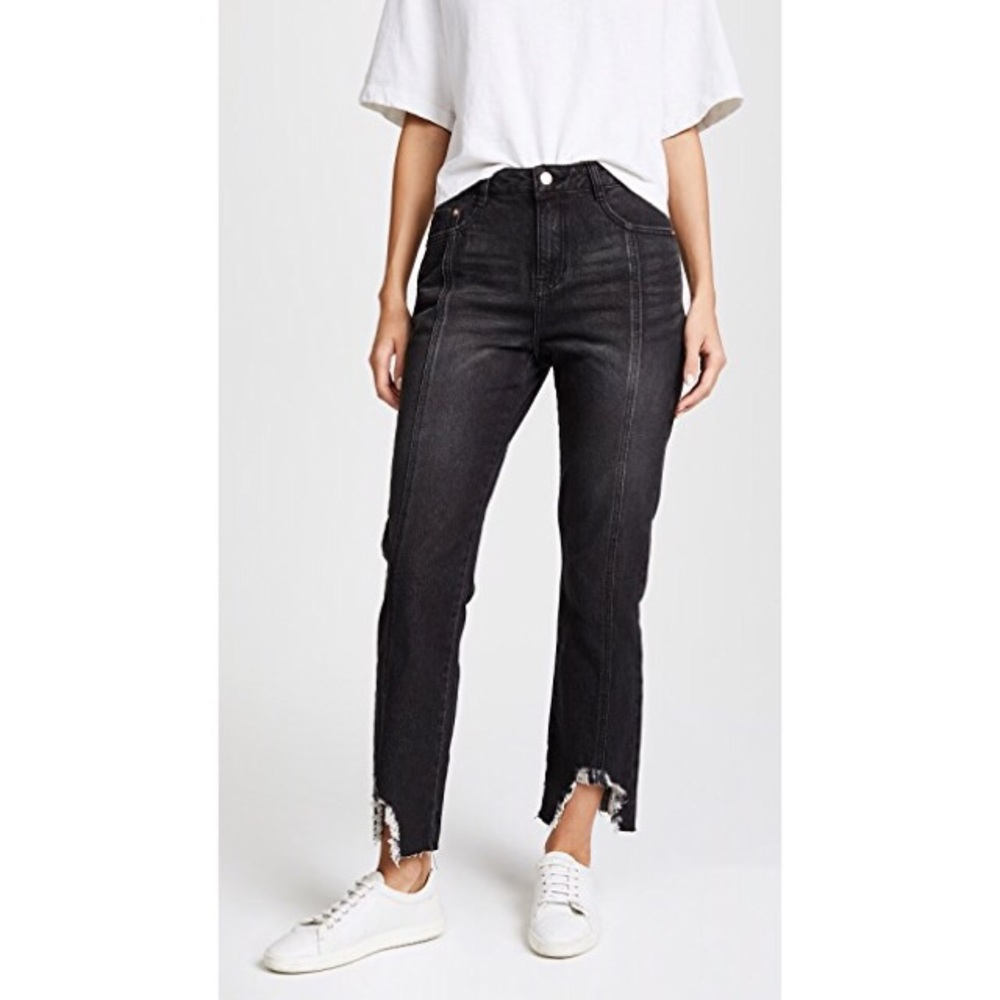 SJYP Hem Destroyed Boyfriend Jeans